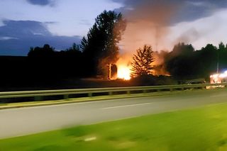 Pożar pustostanu w Rzeszowie [GALERIA]