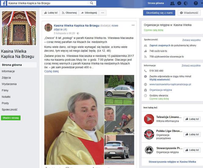Auto i majątek proboszcza Wiesława Maciaszka z Kasiny Wielkiej