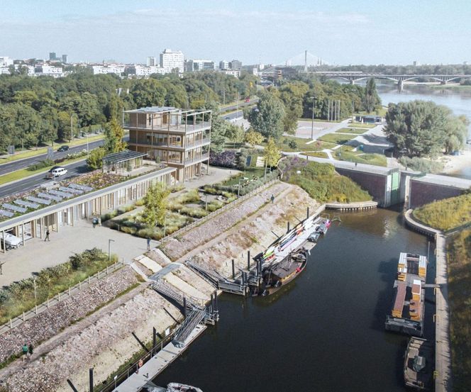 Nowy budynek w Porcie Czerniakowskim - wizualizacje