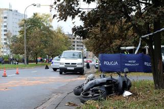 Warszawa: Wypadek motocykla na Służewcu