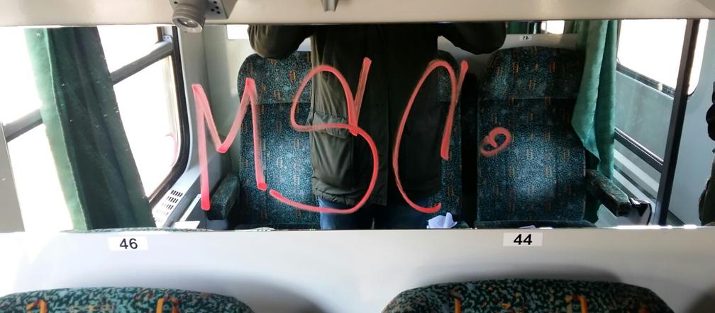 Pseudokibice ze Szczecina zniszczyli wagon