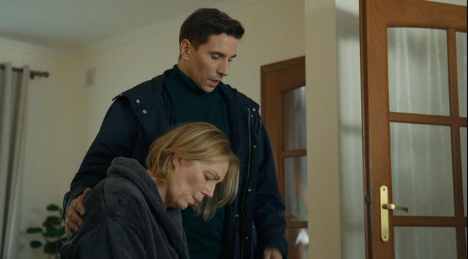 Barwy szczęścia, odcinek 3184. Wanda (Maja Barełkowska), Tomasz (Jakub Sokołowski)