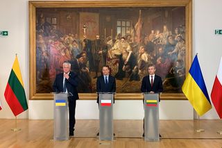 Ministrowie spraw zagranicznych Polski, Litwy i Ukrainy spotkali się w Lublinie. To w ramach 5. rocznicy powołania Trójkąta Lubelskiego