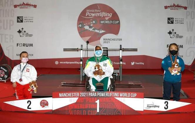 Justyna Kozdryk na podium