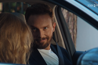 M jak miłość, odc. 1611: Leszek (Sławek Uniatowski), Luiza (Dominika Kryszczyńska) 