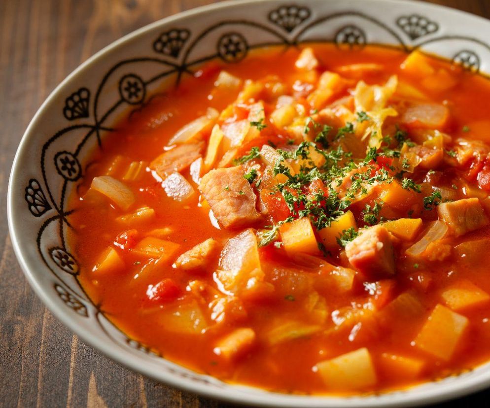 Sycąca zupa kozacka z mięsem mielonym zachwyciła mnie smakiem. Gotuję ją zawsze w chłodne dni