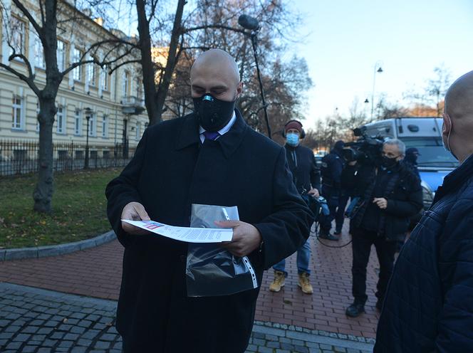 Protest taksówkarzy pod KPRM
