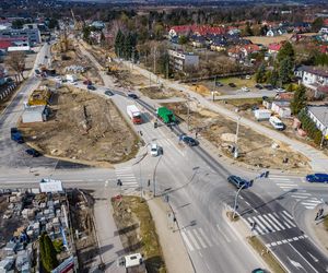 Prace nad budową obwodnicy Zabierzowa - marzec 2025 