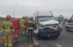 Kazimierzowo. Wypadek na S7. Ciężarówka zderzyła się z busem [ZDJĘCIA]