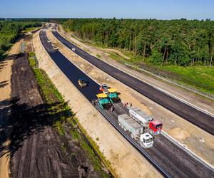 Plac budowy S1 Oświęcim - Dankowice w sierpniu 2024