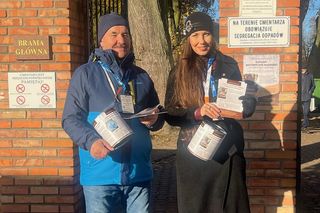 Tak przebiegała listopadowa kwesta na siedleckim cmentarzu w 2024 roku.