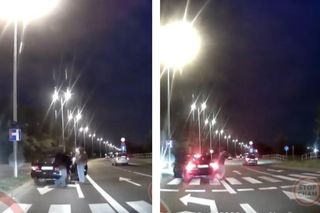 O krok od tragedii na przejściu dla pieszych w Rzeszowie. Kierowca prawie przejechał po nodze pieszego 