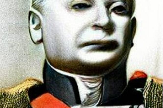 DALL-E Mini. Kaczyński jako Napoleon, Miller w więzieniu