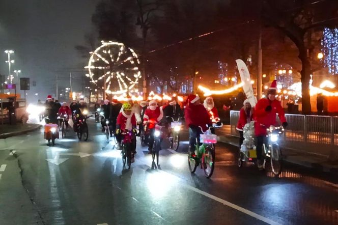 Mikołaje na rowerach