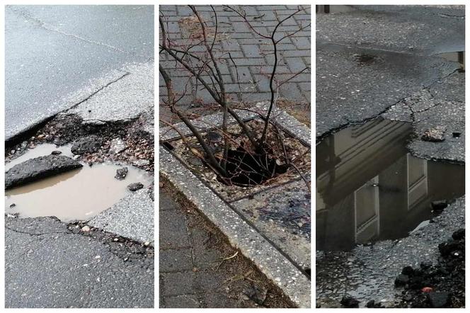dziurawe ulice w Siedlcach