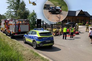 Zderzenie motocyklistów z Rzeszowa. Jeden w ciężkim stanie w szpitalu