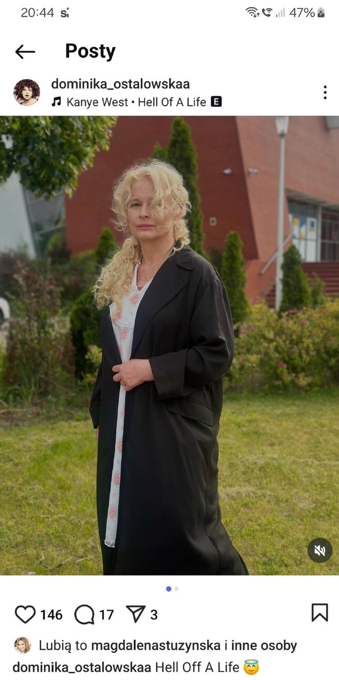 Dominika Ostałowska w nowej fryzurze na Instagramie