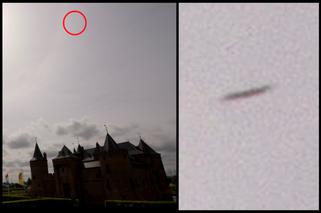 UFO nad zamkiem Muiderslot w Holandii