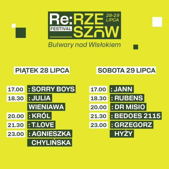 line up Re:Rzeszow Festival