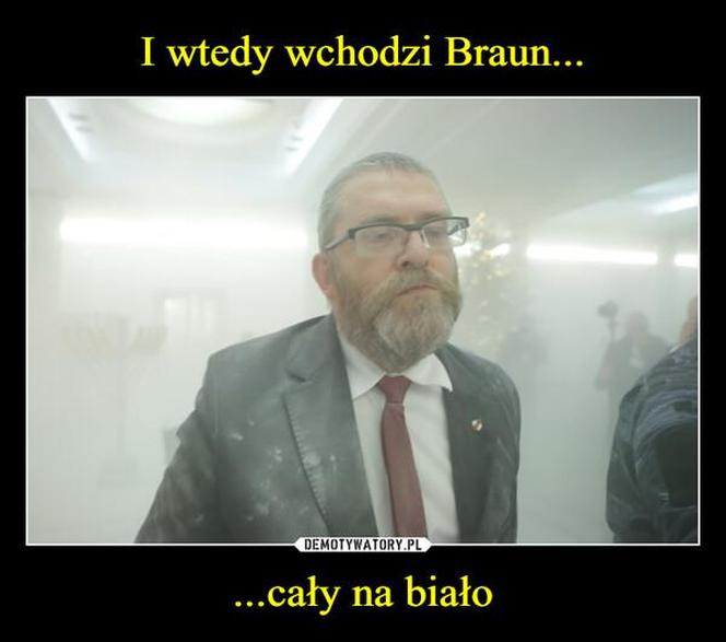 Grzegorz Braun został europosłem! Najlepsze memy z naczelnym strażakiem ...