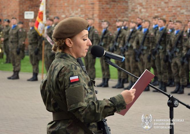 Przysięga nowych terytorialsów w Braniewie