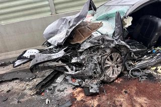 Poważny wypadek na Wschodniej Obwodnicy Wrocławia. Trzy osoby ranne