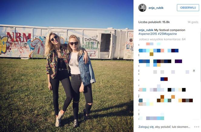 Anja Rubik bawi się na Openerze [ZDJĘCIA]