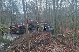 Koszmarny wypadek pod Bydgoszczą! Matka i maleńkie dziecko w szpitalu [ZDJĘCIA]