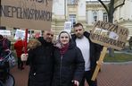 Protest osób z niepełnosprawnościami pod Kancelarią Premiera