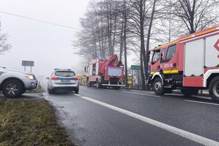 Wypadek śmiertelny w Grodźcu na DK 46