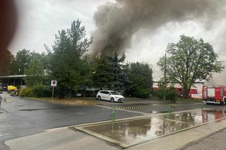 Wielki pożar hali w Gliwicach! Chmura dymu nad miastem