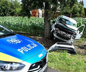 Wypadek w Wólce Ciechomskiej spowodował spore utrudnienia w ruchu