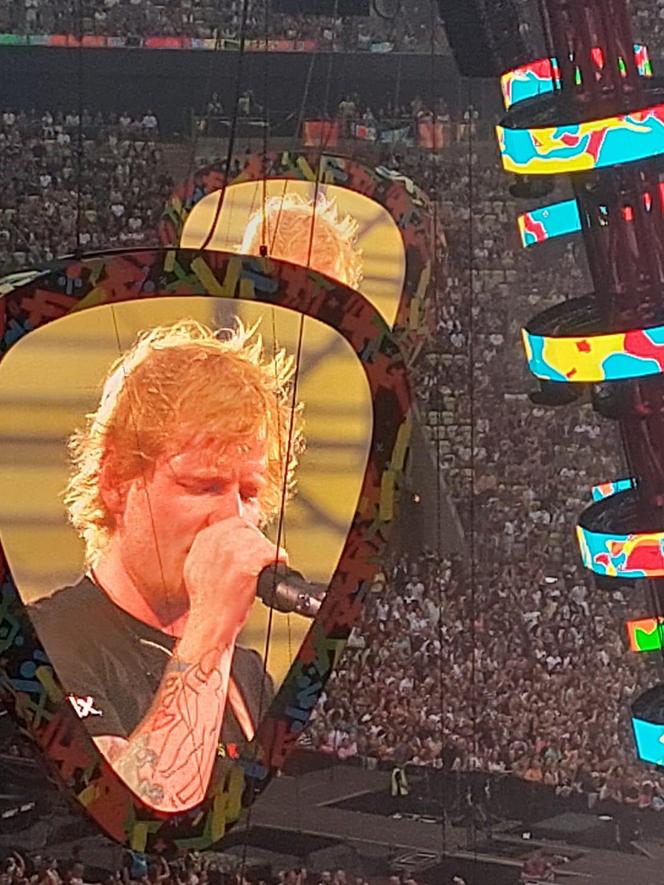 Ed Sheeran w Gdańsku. Niesamowite widowisko. Ponad 50 tys. ludzi na stadionie