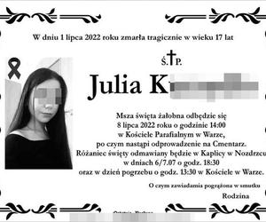 Bliscy żegnają piękną Julię i jej tatę [GALERIA]