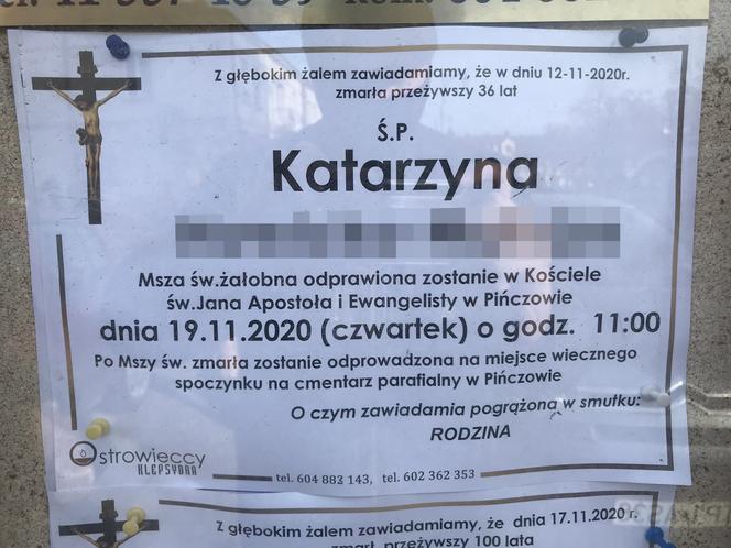 Pogrzeb Katarzyny M. w Pińczowie