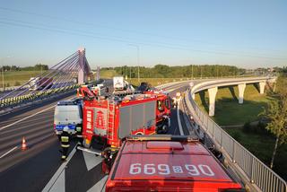 Wypadek na autostradzie A1 w Mszanie. Trasa zablokowana