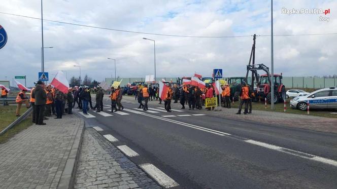 Strajk rolników w Śląskiem 20.02.2024