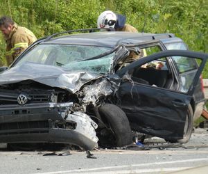 Koszmarny wypadek na drodze krajowej