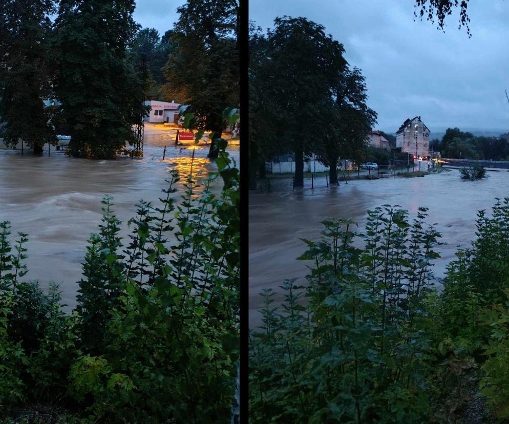 Dramat w powiecie kłodzkim. Woda przelewa się przez tamę w Międzygórzu 