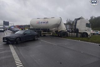 Karambol pięciu aut na A1 pod Częstochową! Są ranni