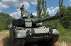 Ukraiński Leopard 1A5 na polowaniu. Przyczaił się na rosyjską piechotę