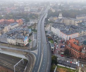 Estakada i tory kolejowe w Chorzowie