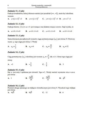 Poprawkowa Matura z matematyki 2014 /6