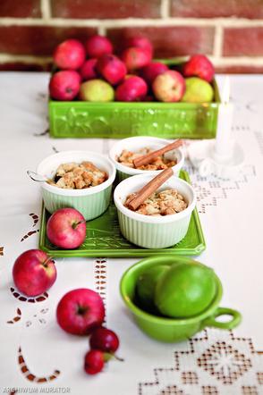Jabłka pod kruszonką - smaczny i zdrowy deser na Boże Narodzenie