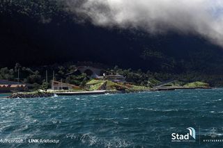 Wizualizacja tunelu dla statków w Norwegii