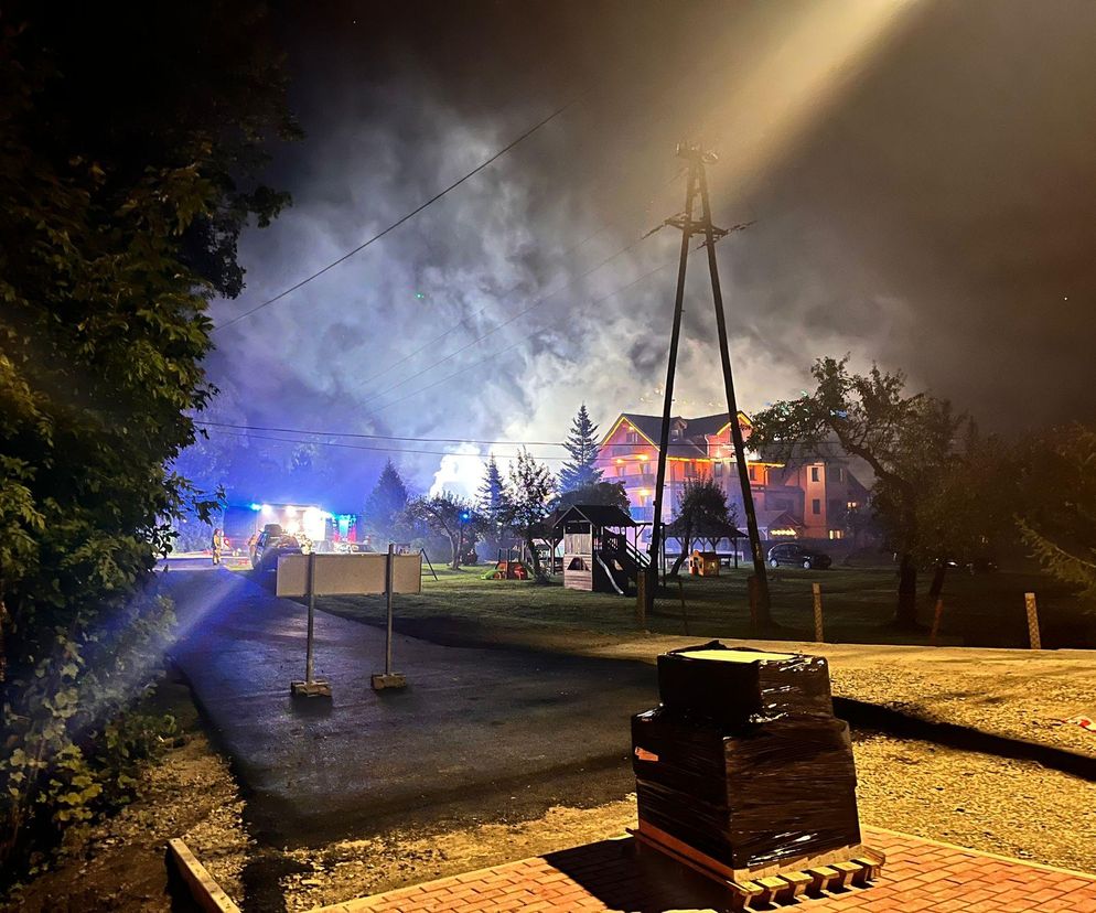 Pożar w Wiśle. Spłonął pensjonat Maria i Natasza