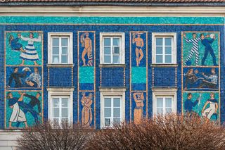 Mozaika na Mostowej 9a w Warszawie