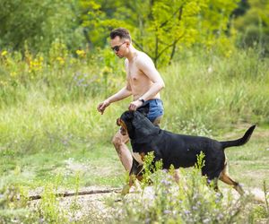 Poseł kąpał się z psem