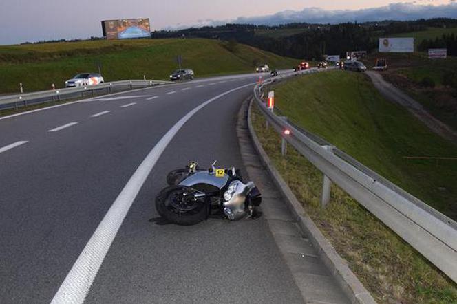 Tragiczny wypadek w Chabówce. NIE ŻYJE 27-letni motocyklista