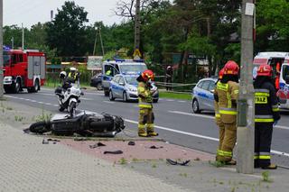 Śmiertelny wypadek motocyklisty w Radości